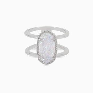 Kendra Scott Elyse Ring In Iridescent Drusy - 6